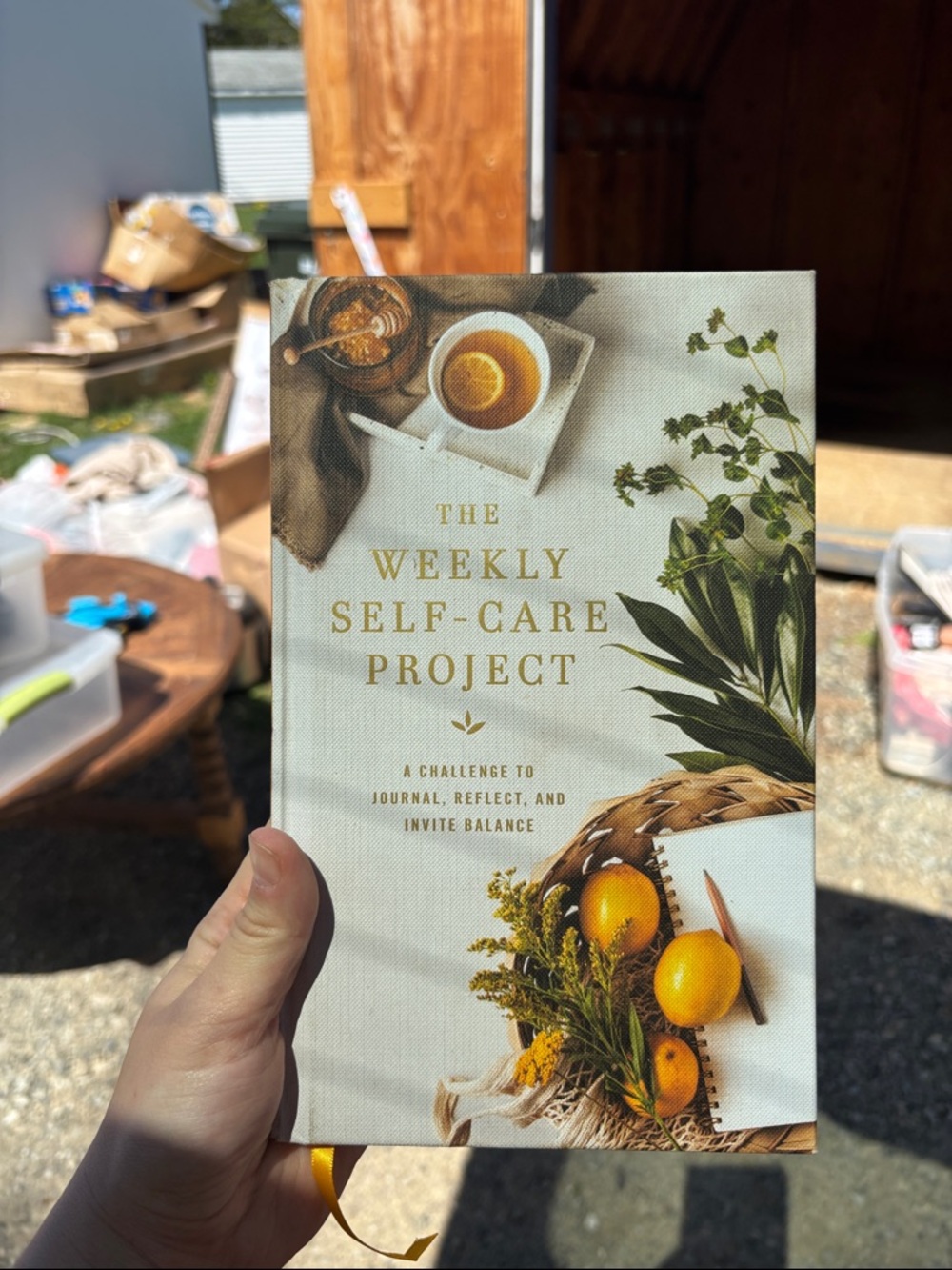 The Weekly Self-Care Project Journal - Cream Cover